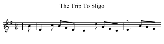 The Trip To Sligo - staff notation