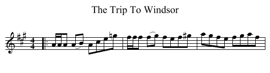 The Trip To Windsor - staff notation