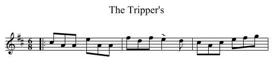 The Tripper's - staff notation