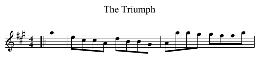 The Triumph - staff notation