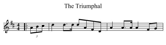 The Triumphal - staff notation