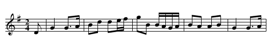 The Trooper and the Maid - staff notation