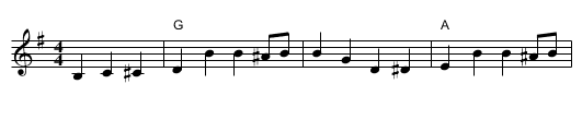 The Trouper - staff notation