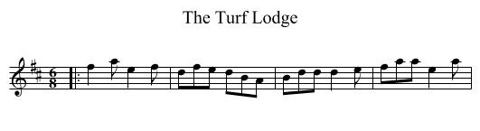 The Turf Lodge - staff notation