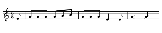 The Twa Sisters - staff notation