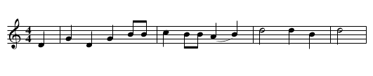 The Twa Sisters - staff notation