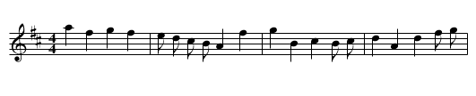 The Twenty-Ninth of May - staff notation
