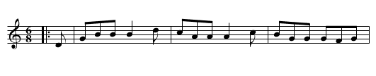 The Two and Sixpenny Girl - staff notation