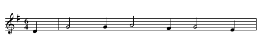 The Two Brothers - staff notation