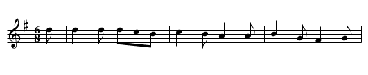 The Two Sisters - staff notation