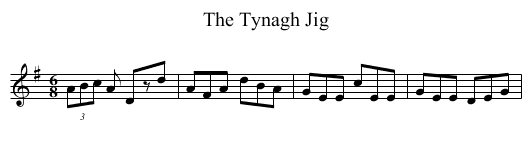 The Tynagh Jig - staff notation