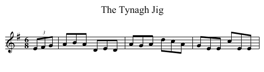 The Tynagh Jig - staff notation