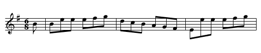 The Unfortunate Rake  (jig)   0970 - staff notation