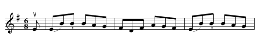 The Unfortunate Rake -- Jig - staff notation