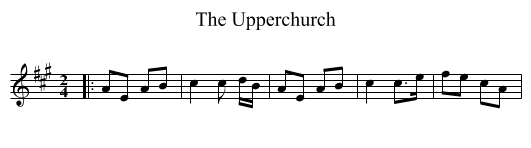 The Upperchurch - staff notation