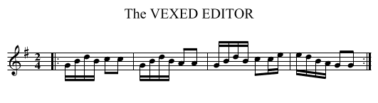 The VEXED EDITOR - staff notation