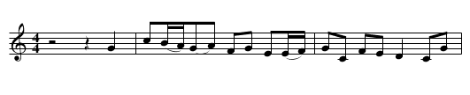 The Vicar of Bray - staff notation