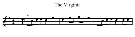 The Virginia - staff notation