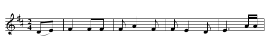 The Wagoner's Curse on the Railroad - staff notation