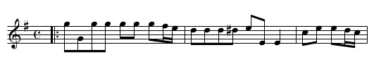 The Wanton Lass - staff notation