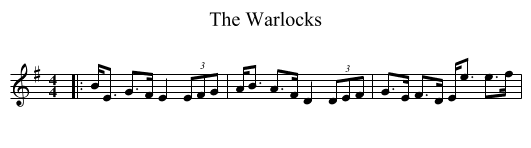 The Warlocks - staff notation
