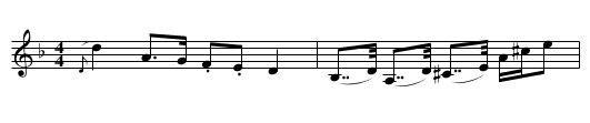 The Warrior's Grave - staff notation