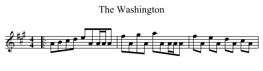 The Washington - staff notation