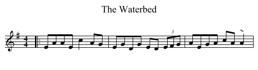 The Waterbed - staff notation
