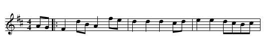 The Waterloo Dance - staff notation