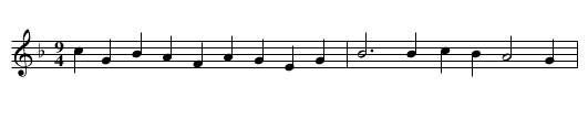 The Waterman's Dance - staff notation