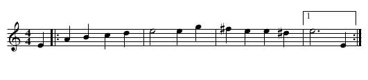 The Waters of Holland - staff notation