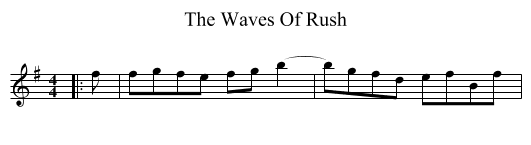 The Waves Of Rush - staff notation