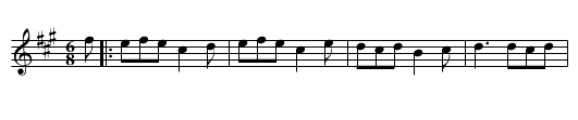 The Way to Judique - staff notation