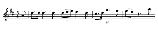 the WEARY PUND O' TOW - staff notation