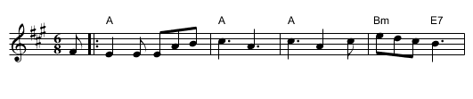 The Weaver and His Wife - staff notation