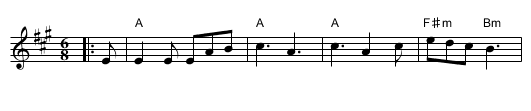 The Weaver and His Wife - staff notation