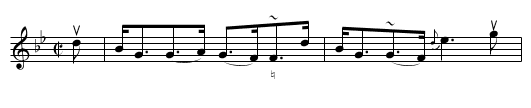 THE WEAVER HAS A DAUGHTER -- Strathspey - staff notation
