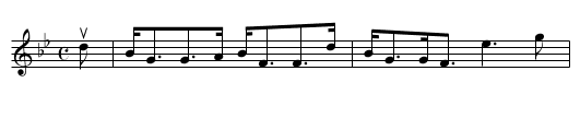the WEAVER HAS A DOCHTER - staff notation