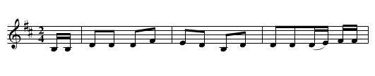 The Weaver - staff notation