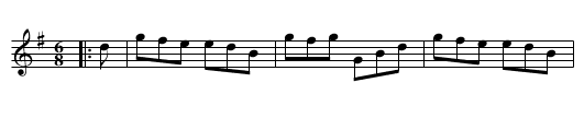 The Wee Wee Man - staff notation