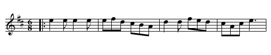 The Welch Jig - staff notation