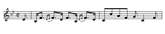 the Welch Reel - staff notation