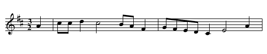 THE WELSH HORNPIPE - staff notation