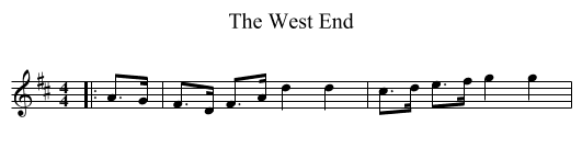 The West End - staff notation