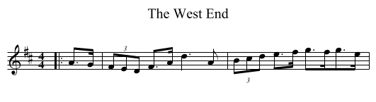The West End - staff notation