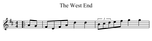The West End - staff notation