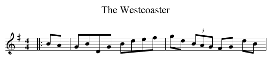 The Westcoaster - staff notation