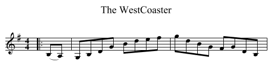 The WestCoaster - staff notation