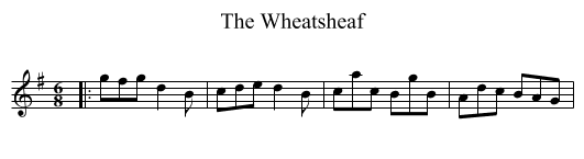 The Wheatsheaf - staff notation