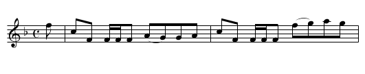 The Whigs of Fife - staff notation